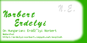norbert erdelyi business card